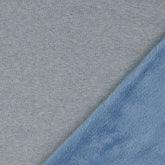 Alpenfleece melange rauchblau